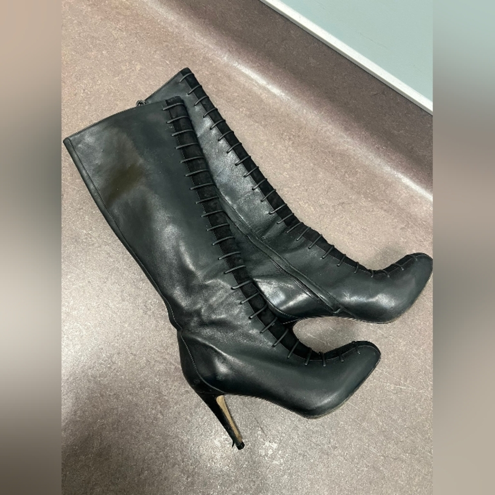 Nike Black Heeled Boots
